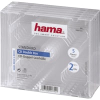 Hama CD-Double-Box 5er-Pack Transparent Jewel-Case