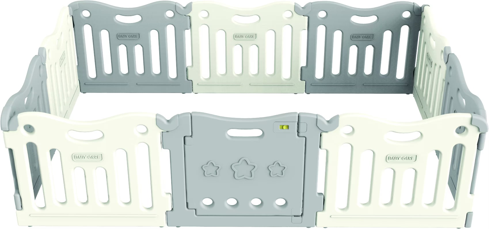 Infant Playpen Babycare Funzone Playpen Grey Foldable Baby Playpen