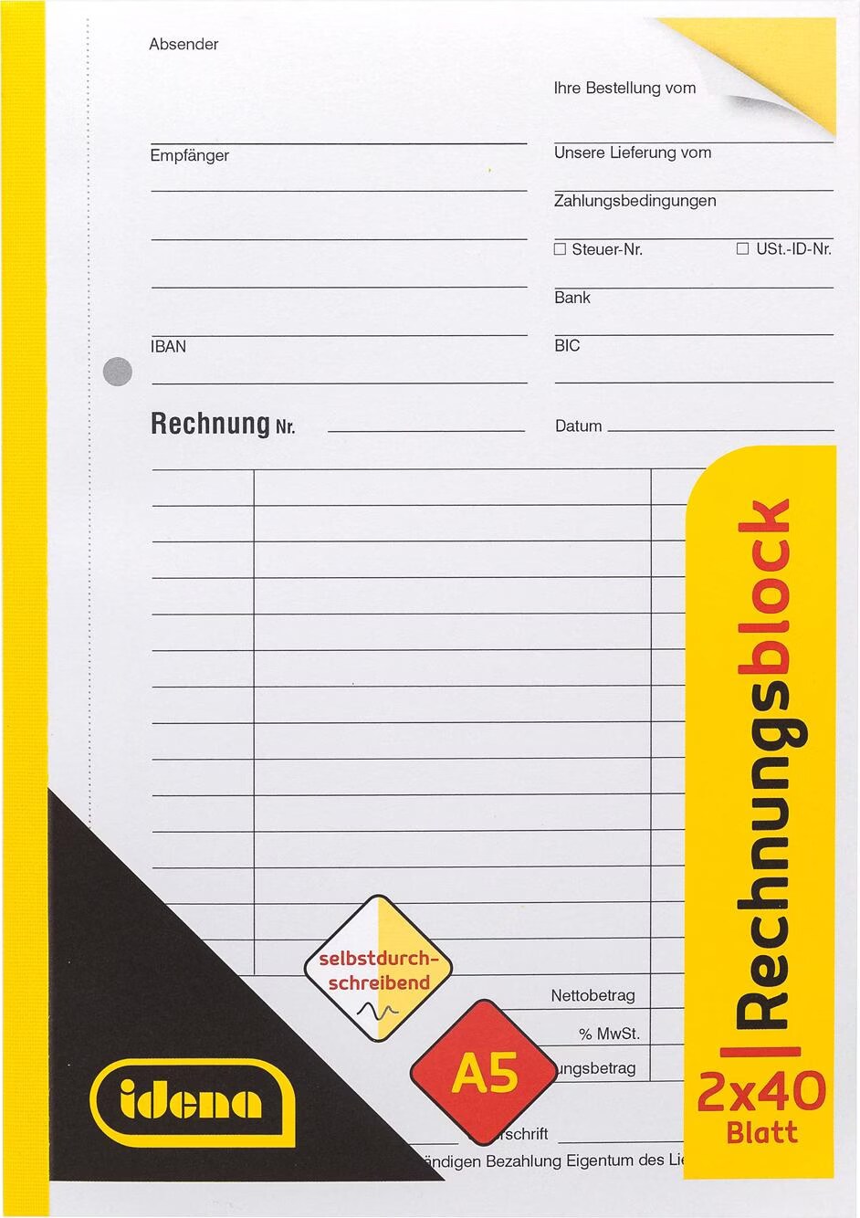 Delivery Note Book A5 201 2x50 Sheets