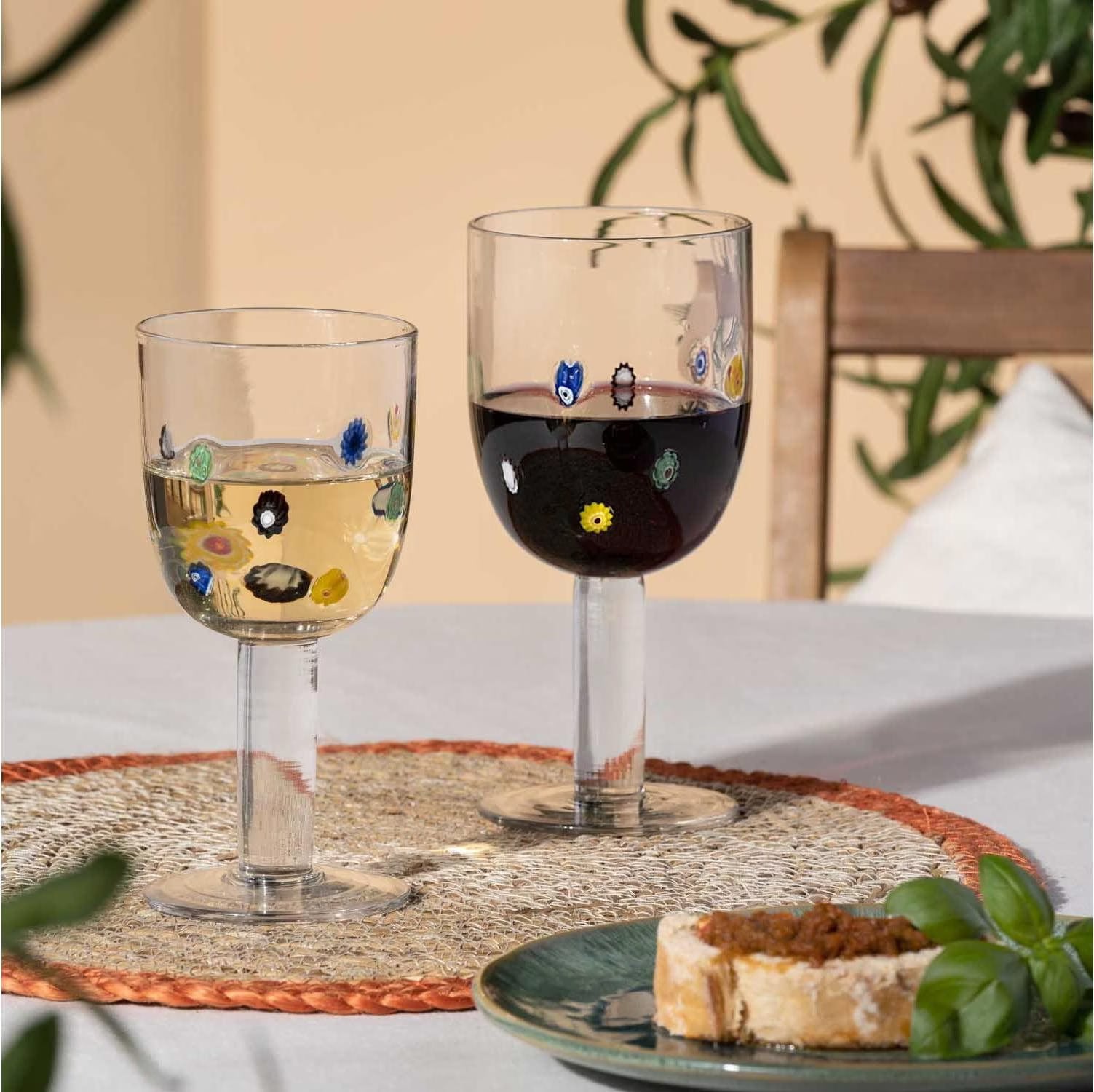 Leonardo Rotweinglas Fiori 460 ml, 4 Stück, Transparent