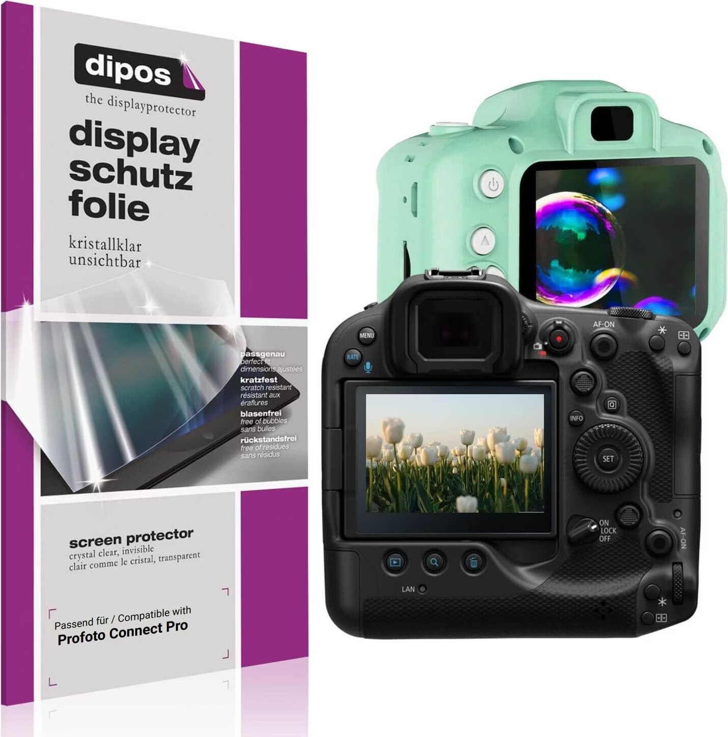Olympus TG-6 TG-5 TG-4 waterdichte displaybeschermfolie voor Olympus TG6 TG5 TG4 0,3 mm, gehard glas, hardheid 9H, krasbestendig, anti-vingerafdruk, 3 stuks