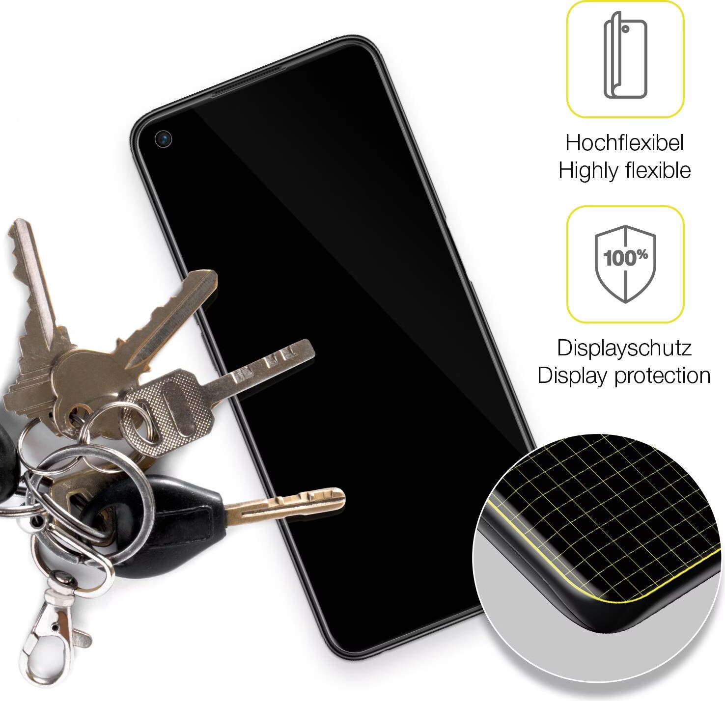 3x pellicola blindata per Gigaset GS5 PRO SE Antishock